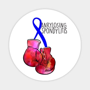 Ankylosing Spondylitis Fighter (black) Magnet